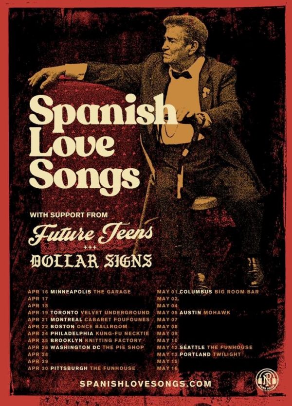 Spanish Love Songs Announces Spring Tour • Bad Copy